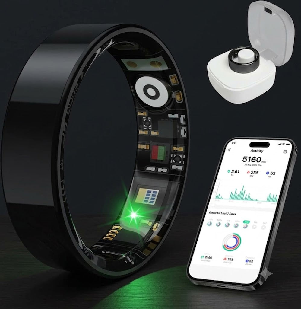 ZekNeo Smart Health Ring, Featuring Stress and Sleep Monitoring Functions