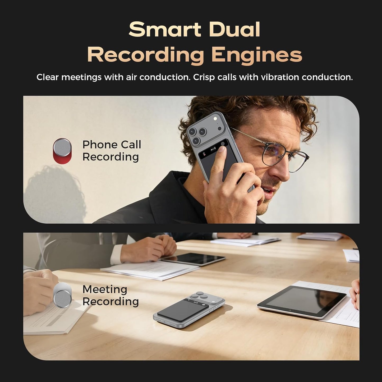 ZekNeo AI Voice Recorder, Transcribe & Summarize with AI, Note Taker for Meetings & Calls