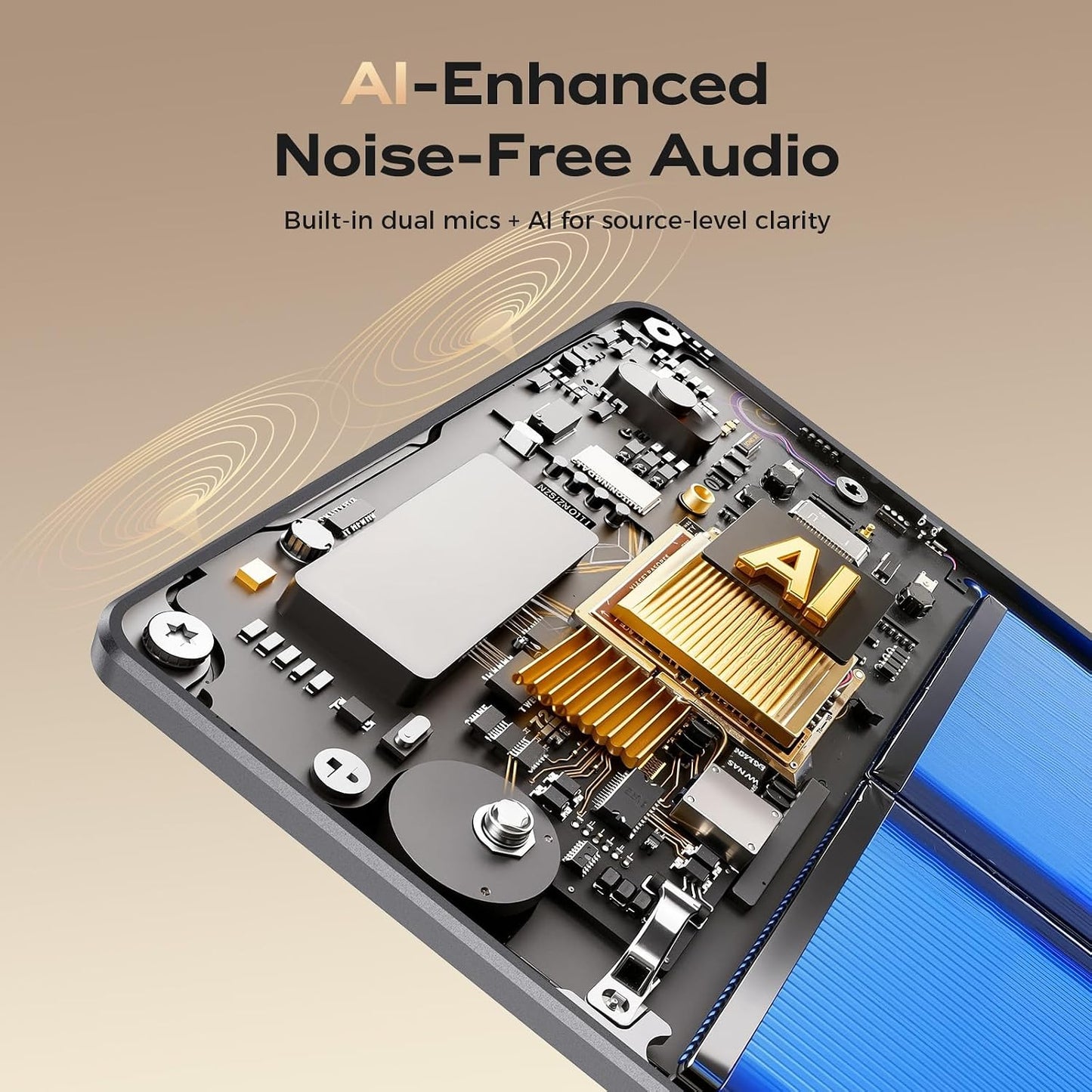 ZekNeo AI Voice Recorder, Transcribe & Summarize with AI, Note Taker for Meetings & Calls
