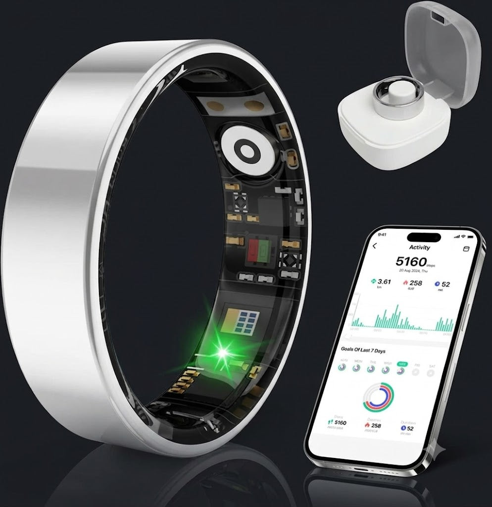 ZekNeo Smart Health Ring, Featuring Stress and Sleep Monitoring Functions