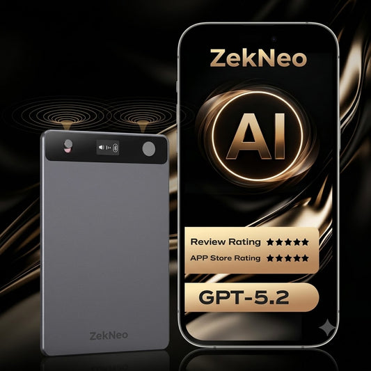 ZekNeo AI Voice Recorder, Transcribe & Summarize with AI, Note Taker for Meetings & Calls